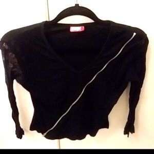 Bongo unique top zipper across mesh sleeves